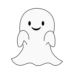 Cute ghost cookie cutter and stamp