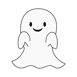 Cute ghost cookie cutter and stamp