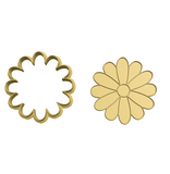 Daisy flower cookie cutter and stamp