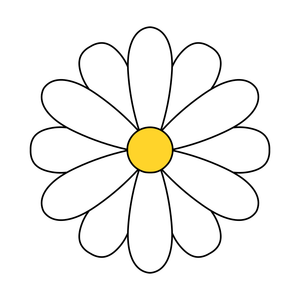 Daisy flower cookie cutter and stamp