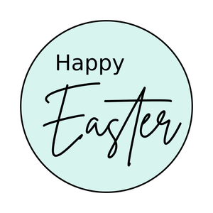 Happy Easter lettering stamp