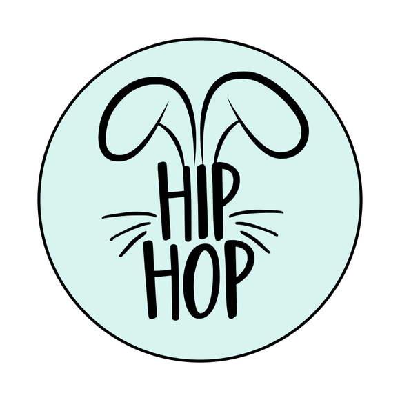 Hip Hop bunny ears stamp