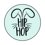Hip Hop bunny ears stamp
