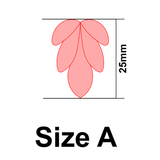 UForm floral leaf shape clay cutter (UF0063)