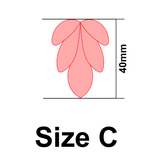 UForm floral leaf shape clay cutter (UF0063)