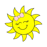 Sun cookie cutter and stamp