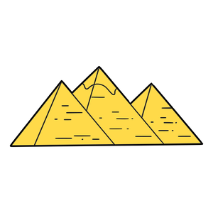 Giza Pyramids cookie cutter and stamp