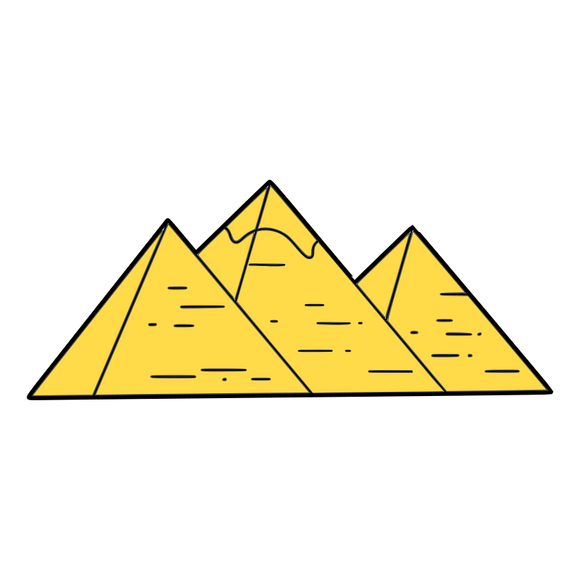 Giza Pyramids cookie cutter and stamp