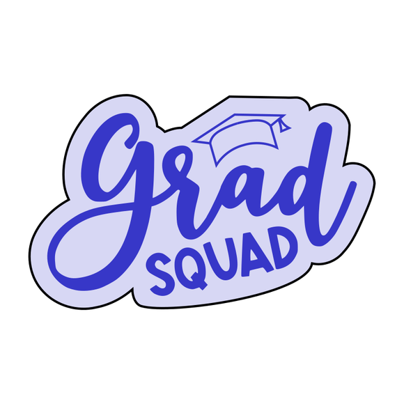 Grad Squad lettering cookie cutter and stamp