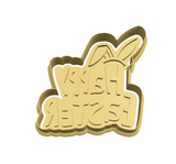 Happy Easter lettering cookie cutter and stamp