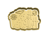 Happy Halloween lettering cookie cutter and stamp