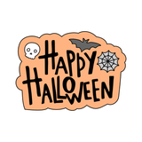 Happy Halloween lettering cookie cutter and stamp