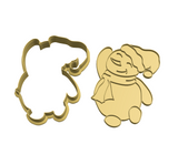 Happy snowman cookie cutter and stamp