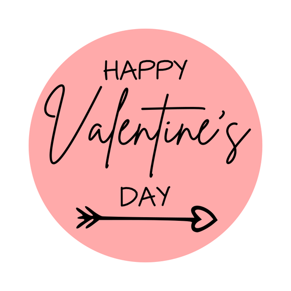 Happy Valentine's Day lettering stamp