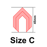 UForm Hexagonal arch shape clay cutter (UF0073)