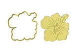 Hibiscus flower cookie cutter and stamp