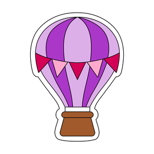 Hot air balloon cookie cutter and stamp