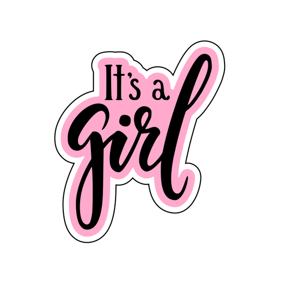 It's a girl lettering cookie cutter and stamp