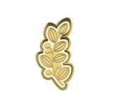 Leaf flourish 3 cookie cutter and stamp