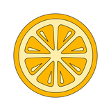Lemon/Orange/Citrus slice cookie cutter and stamp
