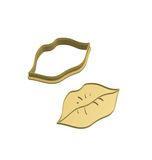 Lips cookie cutter with stamp