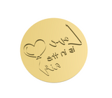 Love is in the air lettering stamp