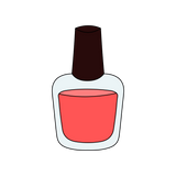 Nail polish cookie cutter and stamp