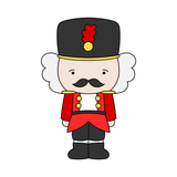 Nutcracker Doll cookie cutter and stamp