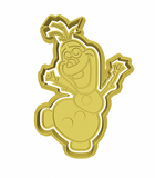 Olaf snowman frozen cookie cutter and stamp