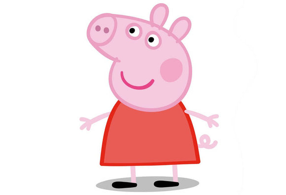 Peppa pig cookie cutter and stamp