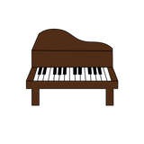 Piano cookie cutter and stamp