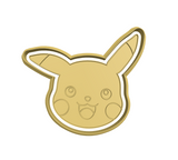 Pokemon Pikachu cookie cutter and stamp