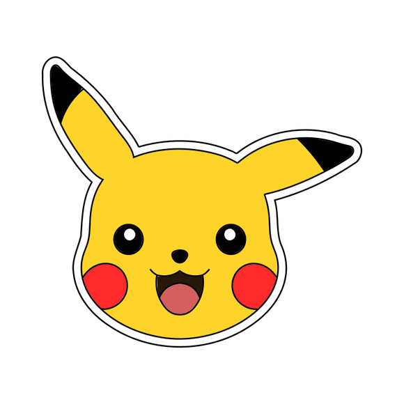 Pokemon Pikachu cookie cutter and stamp