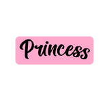 Princess calligraphy lettering cookie cutter and stamp