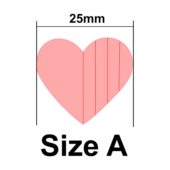 UForm Heart with emboss shape clay cutter (UF0085)