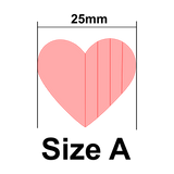 UForm Heart with emboss shape clay cutter (UF0085)