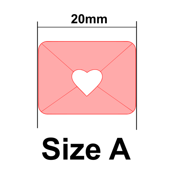 UForm Love letter with emboss shape clay cutter (UF0083)