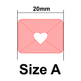 UForm Love letter with emboss shape clay cutter (UF0083)