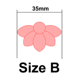 UForm Half daisy shape clay cutter (UF0094)