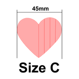 UForm Heart with emboss shape clay cutter (UF0085)