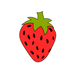 Strawberry cookie cutter and stamp