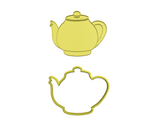 Teapot cookie cutter and stamp