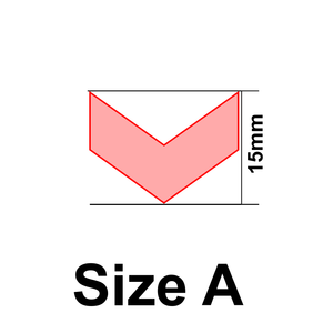 UForm Wide V shape clay cutter (UF0058)